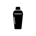 Thermos icon, vector illustration, black sign on isolated background Royalty Free Stock Photo