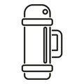 Thermos icon outline vector. Travel activity