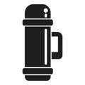 Thermos icon simple vector. Travel activity
