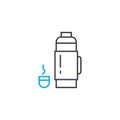 Thermos linear icon concept. Thermos line vector sign, symbol, illustration.