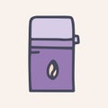 thermos vector doodle simple color icon design Royalty Free Stock Photo