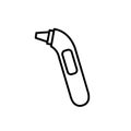 Thermoscan line icon, vector illustration Royalty Free Stock Photo