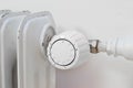 Thermostat and radiator valve knop handle Royalty Free Stock Photo