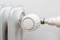 Thermostat and radiator valve knop handle Royalty Free Stock Photo