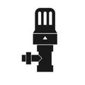 Thermostatic radiator valve icon Royalty Free Stock Photo