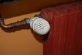 Thermostatic radiator valve Royalty Free Stock Photo