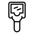 Thermovision thermal imager icon, outline style