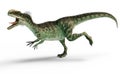 The running Monolophosaurus, 3D Illustration Royalty Free Stock Photo