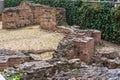 Ruins of Roman Forum in the center of city of Thessaloniki, Central Macedonia, Greece. Gal Royalty Free Stock Photo