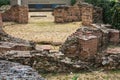 Ruins of Roman Forum in the center of city of Thessaloniki, Central Macedonia, Greece. Gal Royalty Free Stock Photo