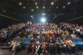 Spectators watching in the cinema