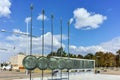 THESSALONIKI, GREECE - SEPTEMBER 30, 2017: Alexander the Great Monument at embankment of city of Thessaloniki Royalty Free Stock Photo