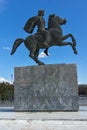 Alexander the Great Monument at embankment of city of Thessaloniki, Central Macedonia, Royalty Free Stock Photo