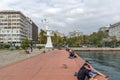 Amazing view of embankment of city of Thessaloniki, Central Macedonia, Greece Royalty Free Stock Photo