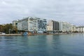 THESSALONIKI, GREECE - SEPTEMBER 30, 2017: Amazing view of embankment of city of Thessaloniki, Central Macedonia Royalty Free Stock Photo