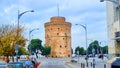 thessaloniki white tower greece Royalty Free Stock Photo