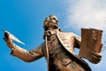 THETFORD, NORFOLK/UK - APRIL 24 : Statue of Thomas Paine author