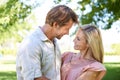 Theyve still got great chemistry together. an affectionate mature couple enjoying a day in the park. Royalty Free Stock Photo