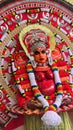Theyyam religious art performed in Kannur Royalty Free Stock Photo