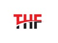 THF Letter Initial Logo Design Vector Illustration Royalty Free Stock Photo