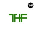 THF Logo Letter Monogram Design Royalty Free Stock Photo