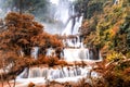 Thi Lo Su waterfall the largest waterfall in Thailand Royalty Free Stock Photo