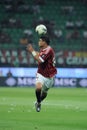 Thiago Silva in action during the match