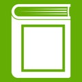 Thick book icon green Royalty Free Stock Photo