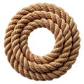 Thick Brown Rope Circle Knot Texture Background Royalty Free Stock Photo