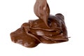 Thick chocolate twirl Royalty Free Stock Photo