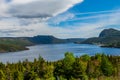 Thick clouds add beauty to the scene - Gros Morne National Park, Newfoundland Royalty Free Stock Photo