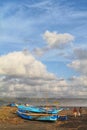 Thick clouds at the beach