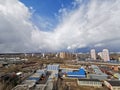 Thick clouds and blue sky, Krasnogorsk, Moscow, Russia