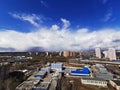 Thick clouds and blue sky, Krasnogorsk, Moscow, Russia