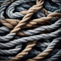 Thick coarse rope - ai generated image