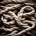 Thick coarse rope - ai generated image