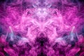 Frozen abstract movement of  explosion smoke multiple blue and pink colors Royalty Free Stock Photo