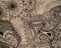 Thick craft paper with doodle pattern