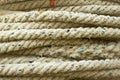 Thick and crooked ropes to tie ships at sea. The rope must be strong so that it does not break in the middle of the sea.