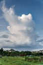 A thick cumulonimbus cloud that is raining Royalty Free Stock Photo