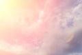 Thick fluffy sunset clouds. Background Royalty Free Stock Photo
