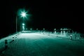 Street Light, Road, Highway, Multiple Lane Highway, Snow