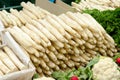 Thick fresh Asparagus at market Royalty Free Stock Photo