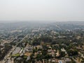 Thick haze and smog over San Diego due to wildfire in California.