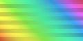 Thick Horzontal Stripes of Translucent Glowing Rectangles Colored in Colors of Rainbow
