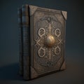 Thick Magic Book, Ancient Bible, Closed Medieval Book Imitation, Abstract Generative AI Illustration