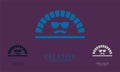 thick mustache glasses male style logo icons Royalty Free Stock Photo