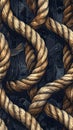 Thick Nautical Rope Texture Background Royalty Free Stock Photo
