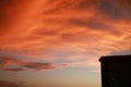 Thick Orange Clouds over Condo