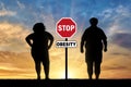 Thick pair and stop sign obesity